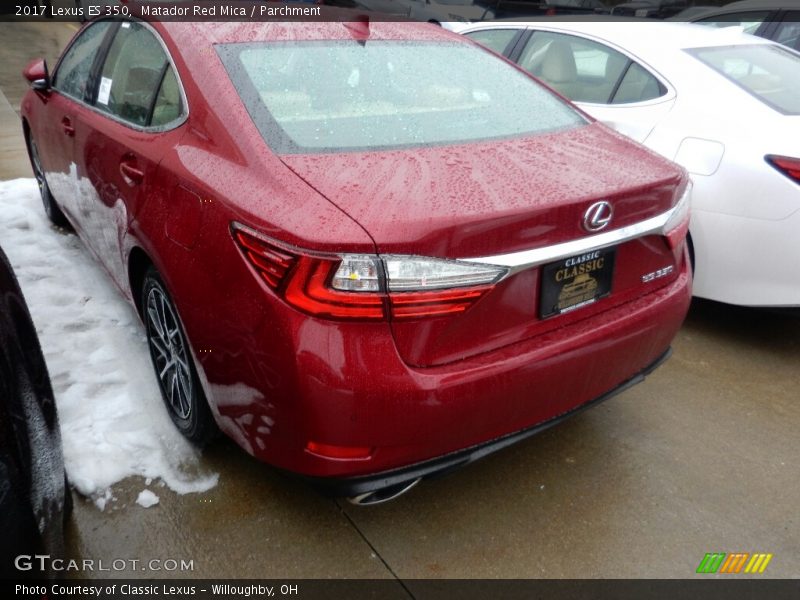 Matador Red Mica / Parchment 2017 Lexus ES 350