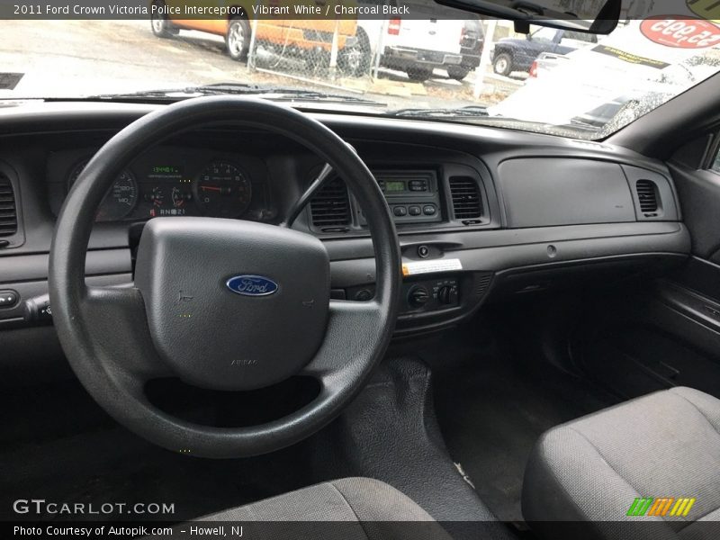 Vibrant White / Charcoal Black 2011 Ford Crown Victoria Police Interceptor