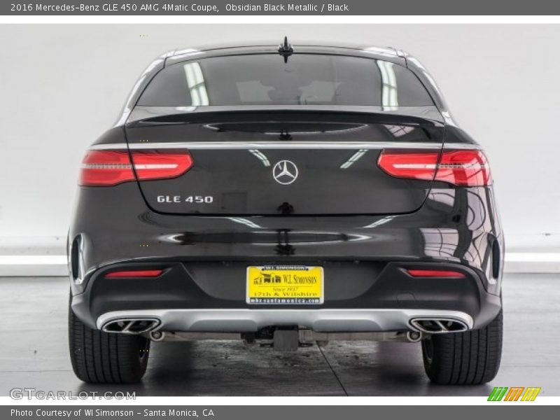 Obsidian Black Metallic / Black 2016 Mercedes-Benz GLE 450 AMG 4Matic Coupe