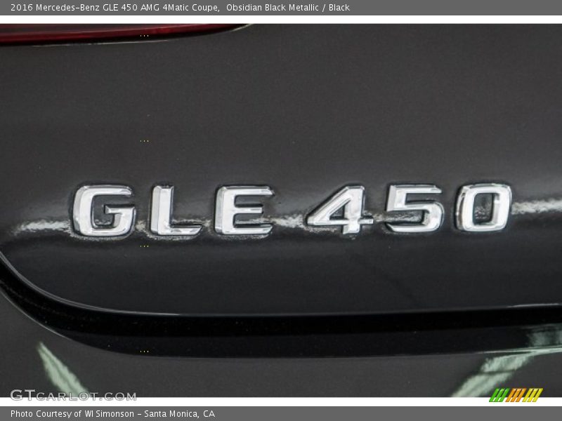Obsidian Black Metallic / Black 2016 Mercedes-Benz GLE 450 AMG 4Matic Coupe