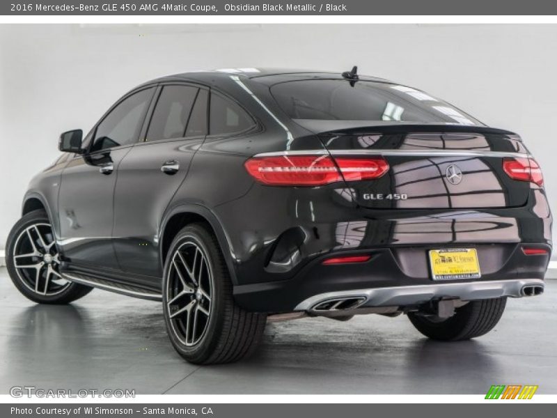 Obsidian Black Metallic / Black 2016 Mercedes-Benz GLE 450 AMG 4Matic Coupe