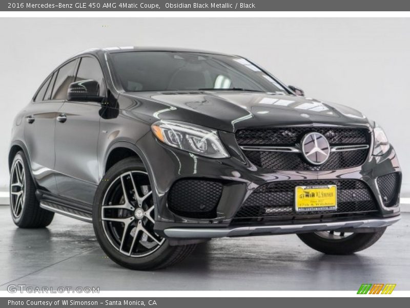 Obsidian Black Metallic / Black 2016 Mercedes-Benz GLE 450 AMG 4Matic Coupe