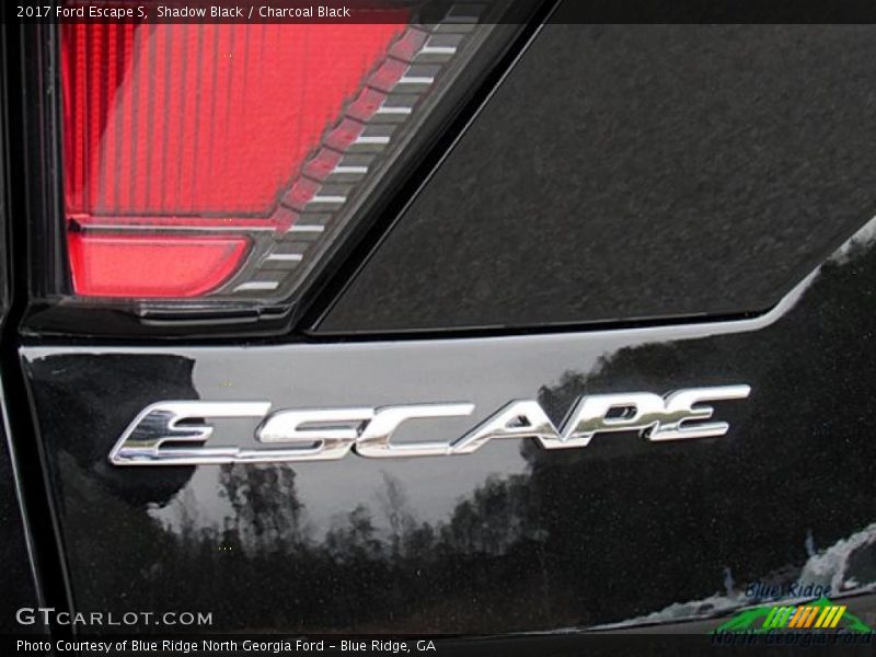 Shadow Black / Charcoal Black 2017 Ford Escape S