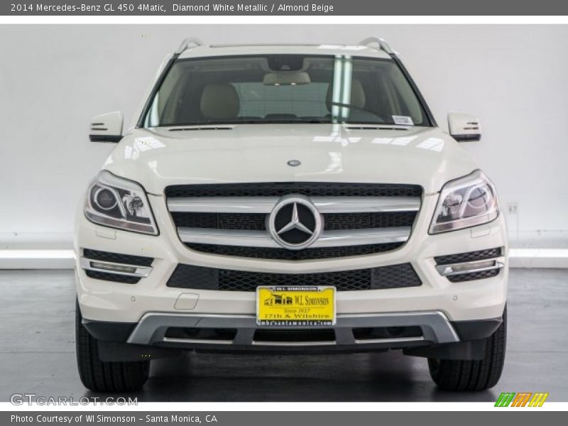 Diamond White Metallic / Almond Beige 2014 Mercedes-Benz GL 450 4Matic