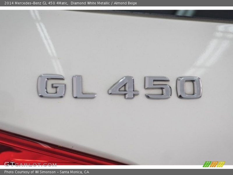 Diamond White Metallic / Almond Beige 2014 Mercedes-Benz GL 450 4Matic