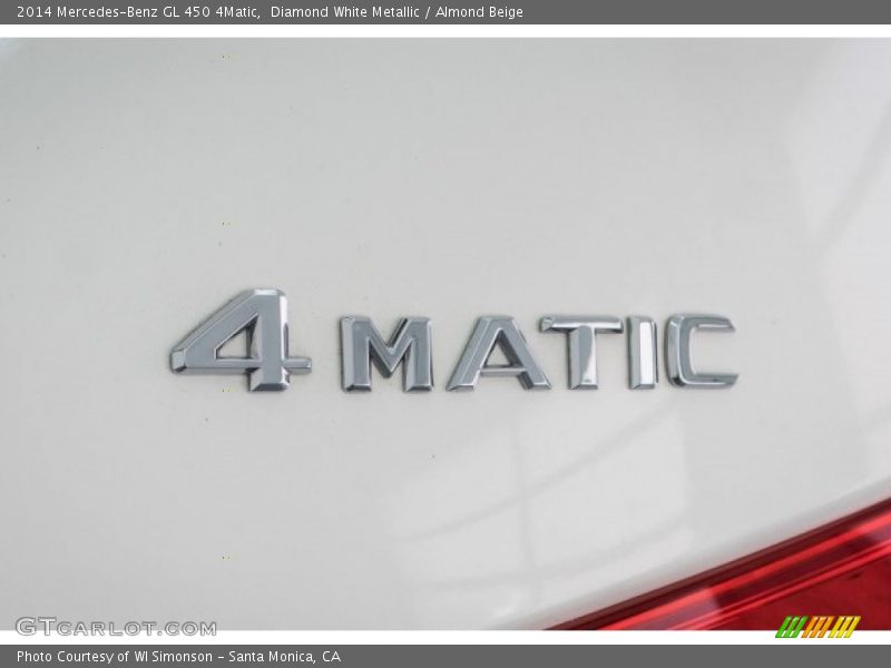 Diamond White Metallic / Almond Beige 2014 Mercedes-Benz GL 450 4Matic