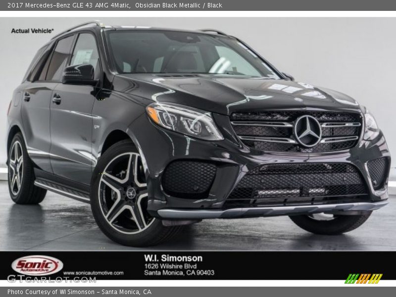 Obsidian Black Metallic / Black 2017 Mercedes-Benz GLE 43 AMG 4Matic