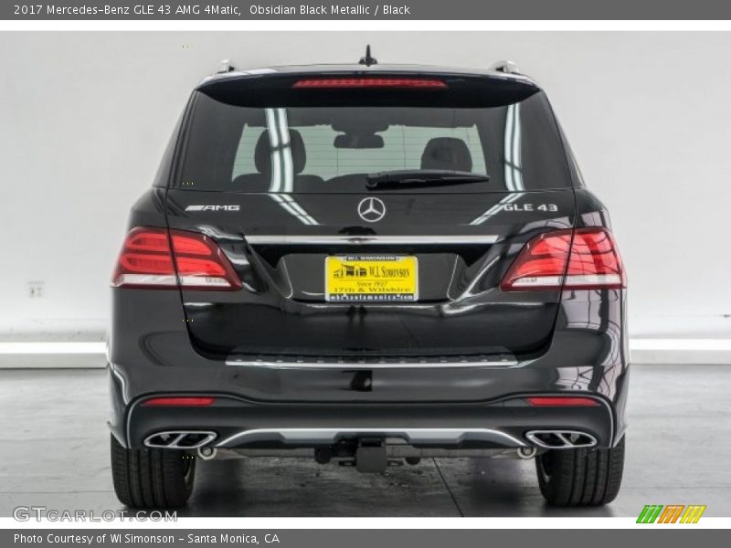 Obsidian Black Metallic / Black 2017 Mercedes-Benz GLE 43 AMG 4Matic