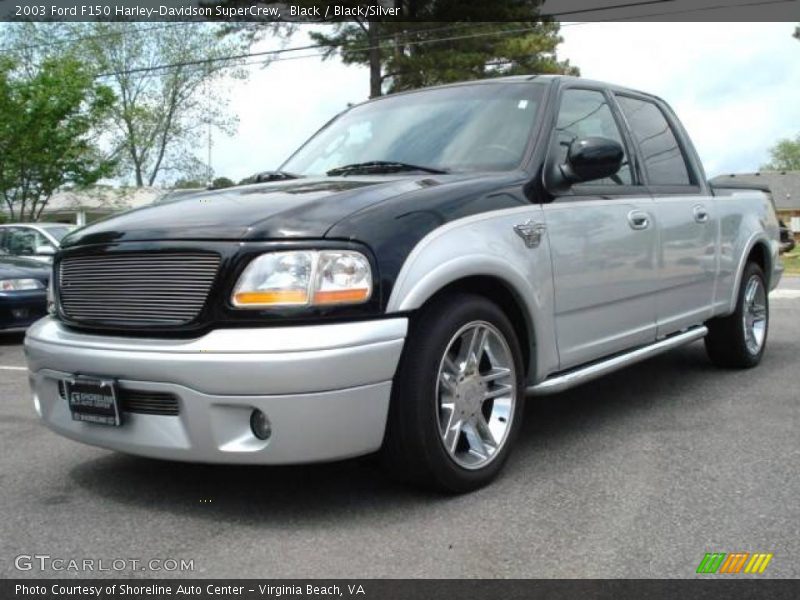 Black / Black/Silver 2003 Ford F150 Harley-Davidson SuperCrew