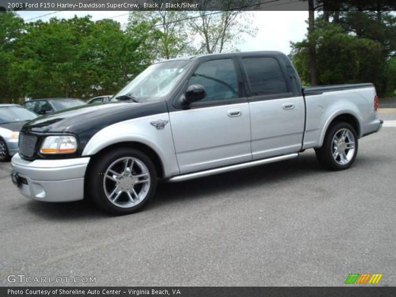 Black / Black/Silver 2003 Ford F150 Harley-Davidson SuperCrew