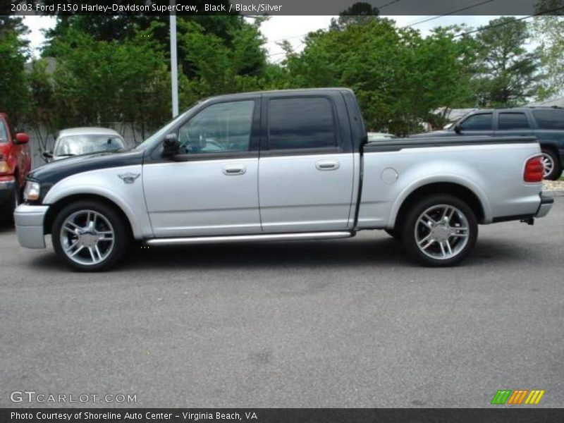 Black / Black/Silver 2003 Ford F150 Harley-Davidson SuperCrew