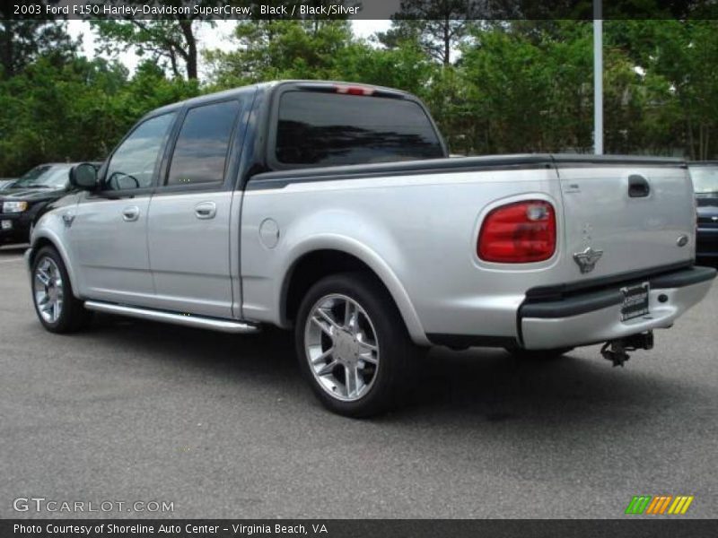 Black / Black/Silver 2003 Ford F150 Harley-Davidson SuperCrew