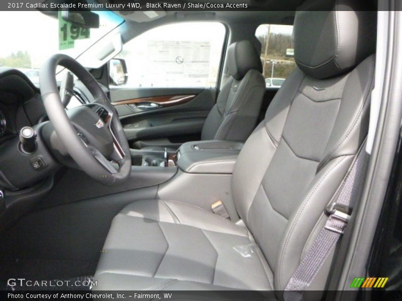 Front Seat of 2017 Escalade Premium Luxury 4WD
