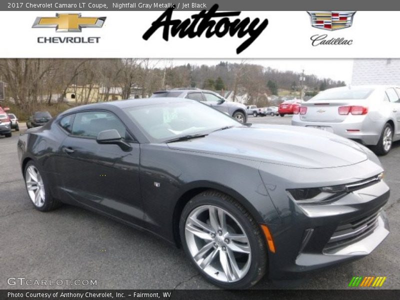 Nightfall Gray Metallic / Jet Black 2017 Chevrolet Camaro LT Coupe