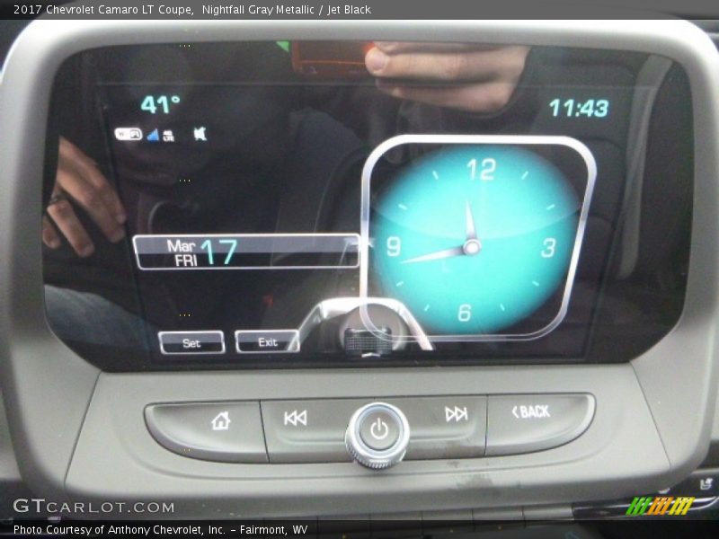 Nightfall Gray Metallic / Jet Black 2017 Chevrolet Camaro LT Coupe