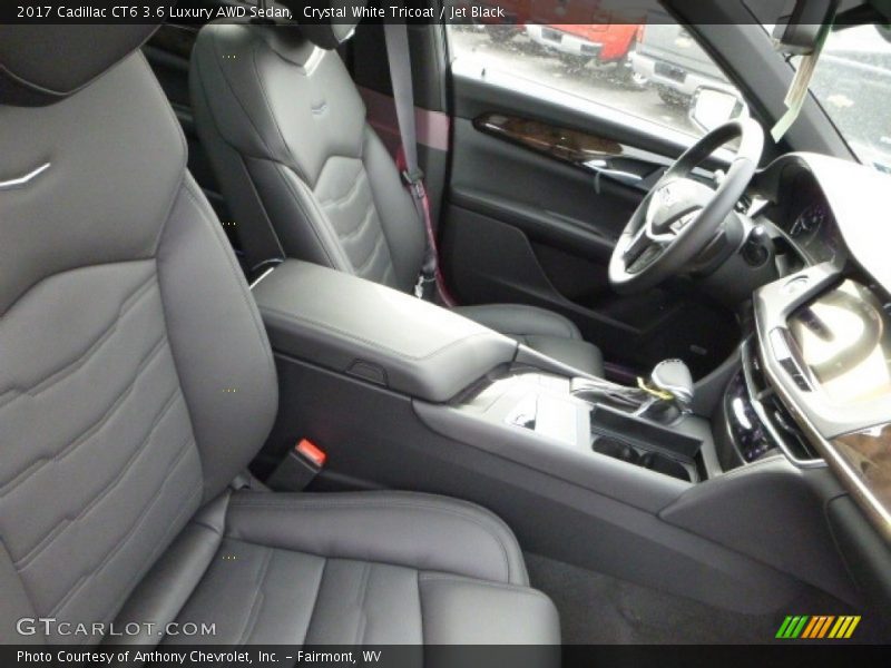 Crystal White Tricoat / Jet Black 2017 Cadillac CT6 3.6 Luxury AWD Sedan