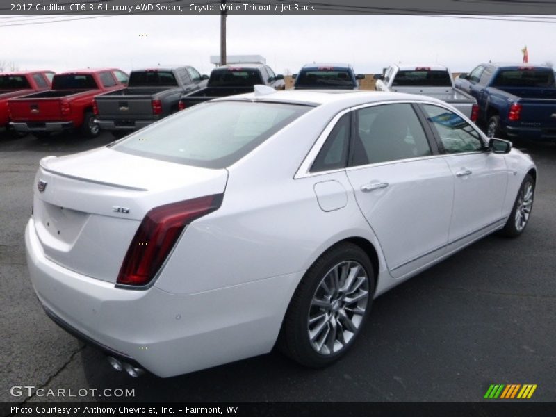 Crystal White Tricoat / Jet Black 2017 Cadillac CT6 3.6 Luxury AWD Sedan