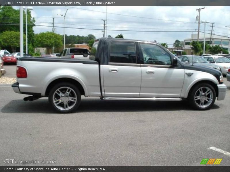 Black / Black/Silver 2003 Ford F150 Harley-Davidson SuperCrew