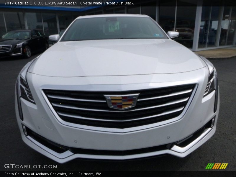 Crystal White Tricoat / Jet Black 2017 Cadillac CT6 3.6 Luxury AWD Sedan