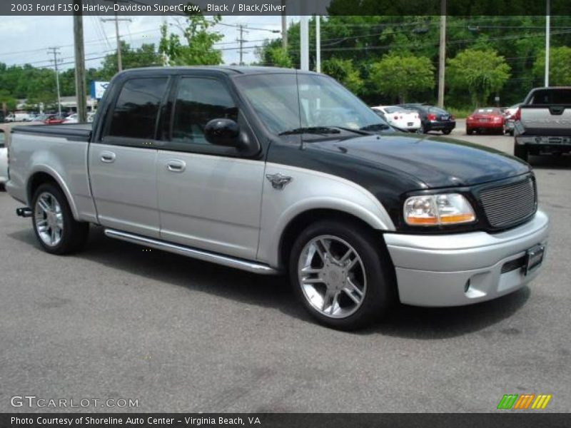 Black / Black/Silver 2003 Ford F150 Harley-Davidson SuperCrew