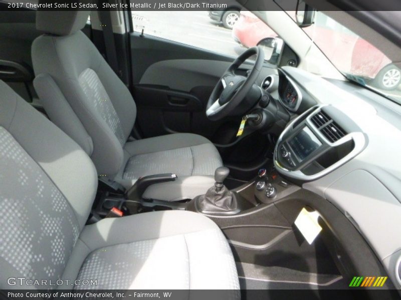 Silver Ice Metallic / Jet Black/Dark Titanium 2017 Chevrolet Sonic LS Sedan