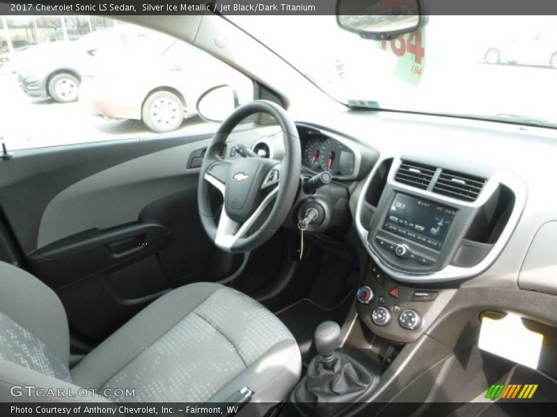 Silver Ice Metallic / Jet Black/Dark Titanium 2017 Chevrolet Sonic LS Sedan