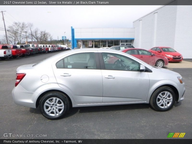 Silver Ice Metallic / Jet Black/Dark Titanium 2017 Chevrolet Sonic LS Sedan