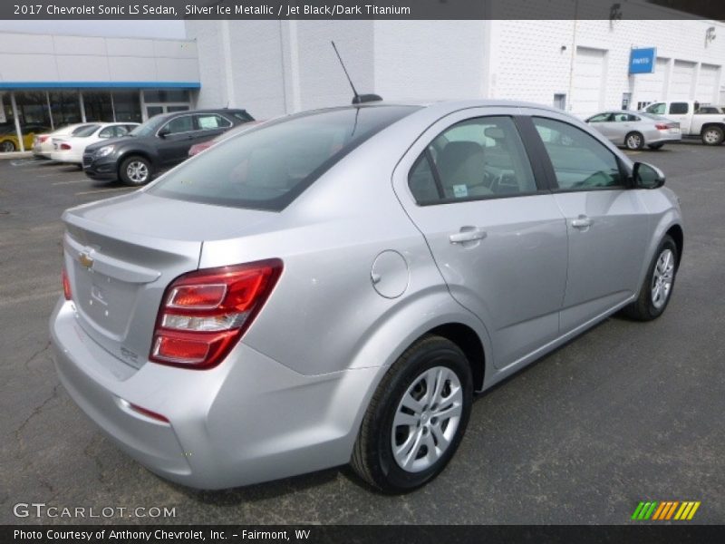 Silver Ice Metallic / Jet Black/Dark Titanium 2017 Chevrolet Sonic LS Sedan