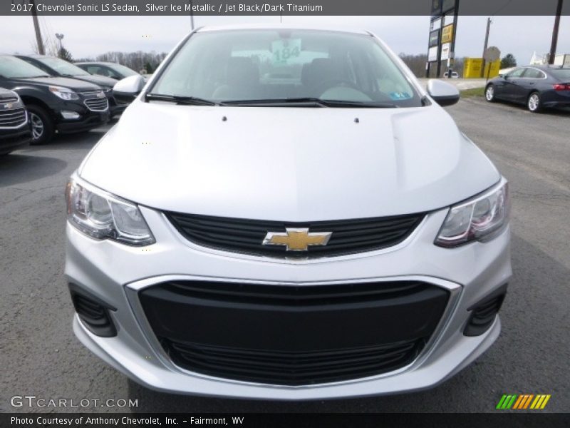 Silver Ice Metallic / Jet Black/Dark Titanium 2017 Chevrolet Sonic LS Sedan