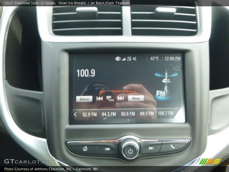 Silver Ice Metallic / Jet Black/Dark Titanium 2017 Chevrolet Sonic LS Sedan
