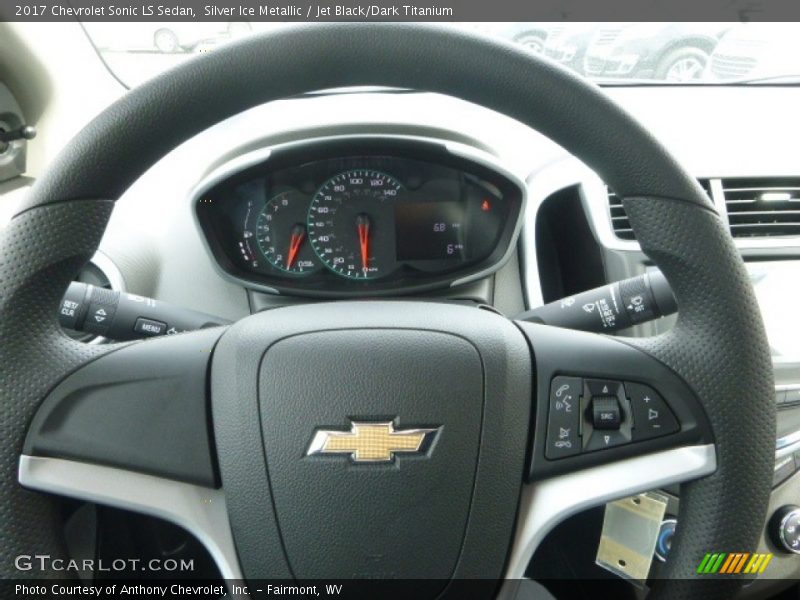 Silver Ice Metallic / Jet Black/Dark Titanium 2017 Chevrolet Sonic LS Sedan
