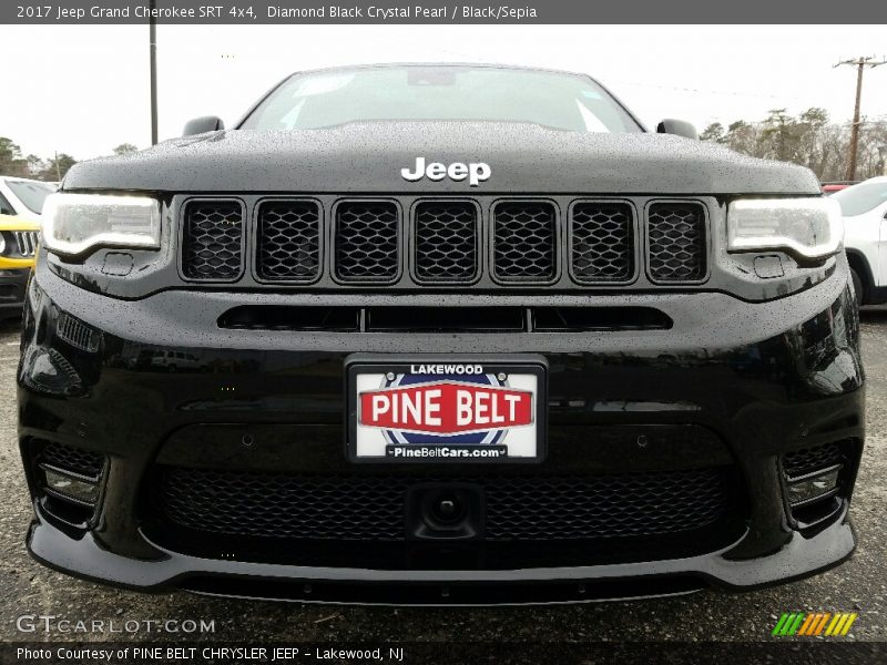 Diamond Black Crystal Pearl / Black/Sepia 2017 Jeep Grand Cherokee SRT 4x4