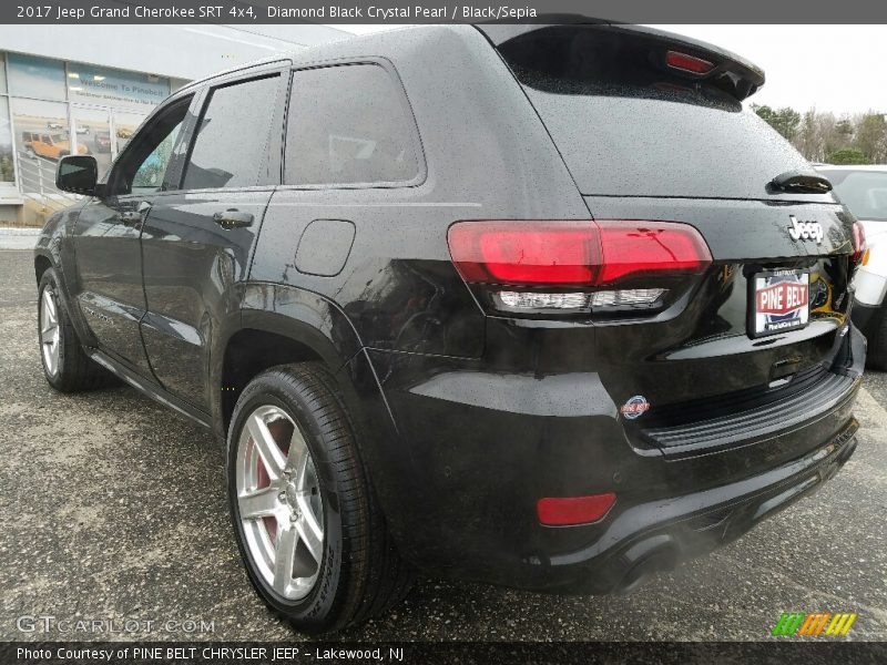 Diamond Black Crystal Pearl / Black/Sepia 2017 Jeep Grand Cherokee SRT 4x4