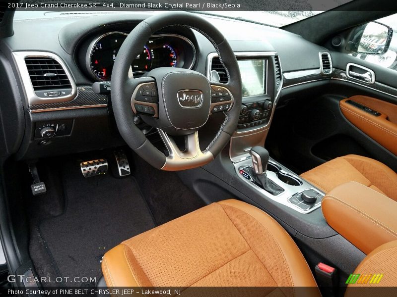 2017 Grand Cherokee SRT 4x4 Black/Sepia Interior