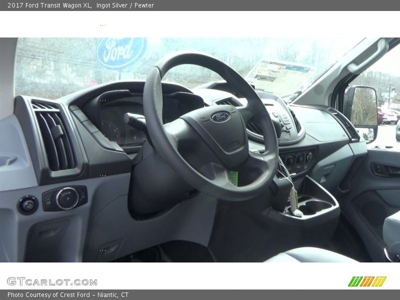 Ingot Silver / Pewter 2017 Ford Transit Wagon XL