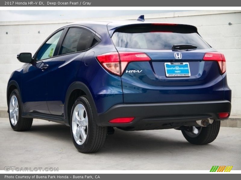 Deep Ocean Pearl / Gray 2017 Honda HR-V EX
