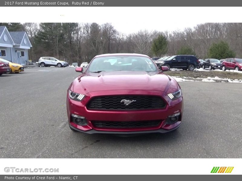 Ruby Red / Ebony 2017 Ford Mustang Ecoboost Coupe