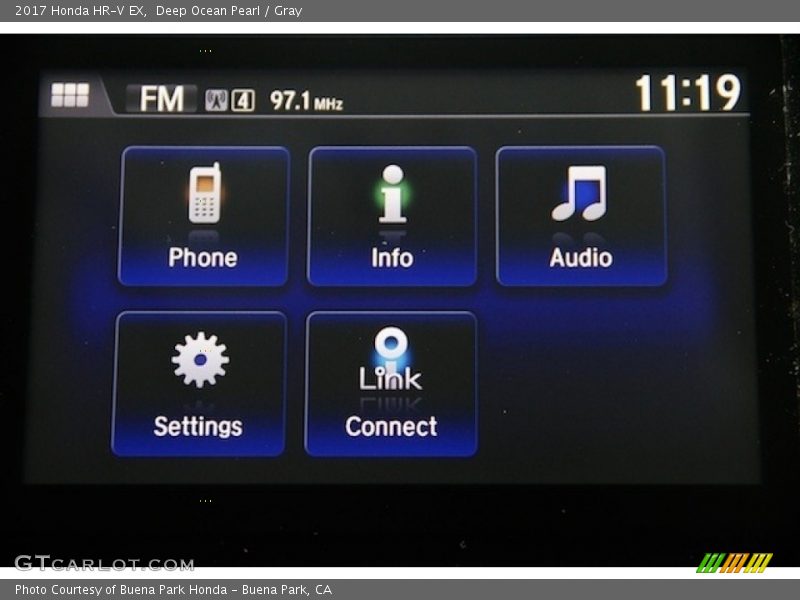 Deep Ocean Pearl / Gray 2017 Honda HR-V EX