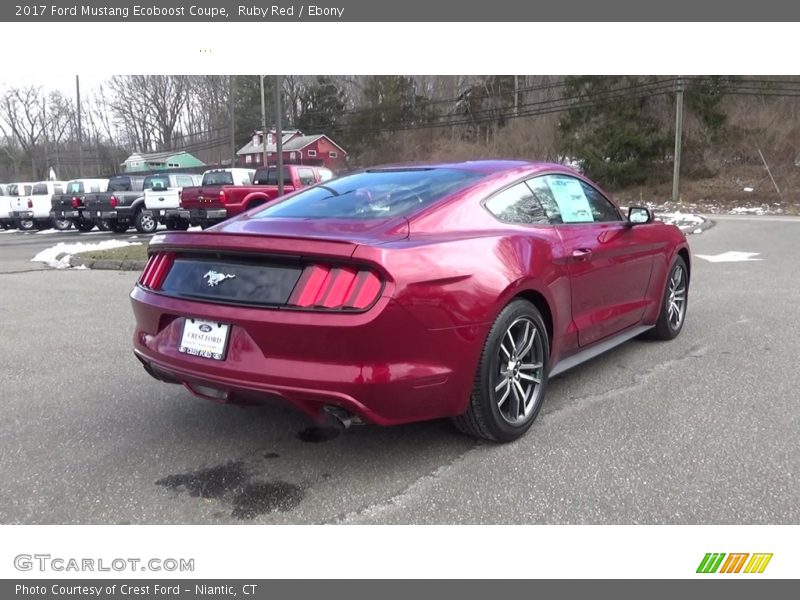 Ruby Red / Ebony 2017 Ford Mustang Ecoboost Coupe