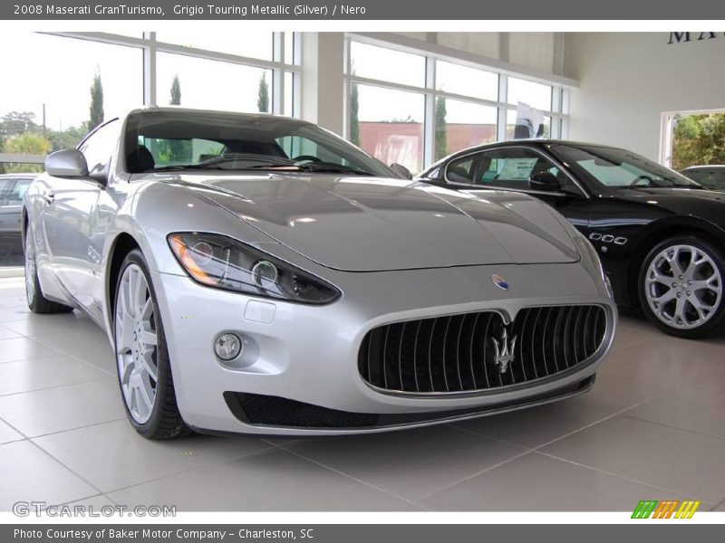 Grigio Touring Metallic (Silver) / Nero 2008 Maserati GranTurismo