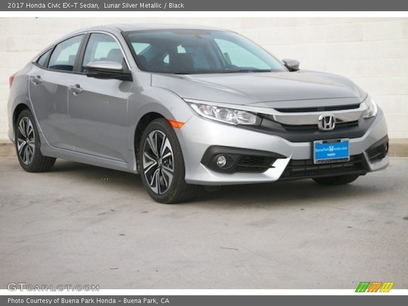 Lunar Silver Metallic / Black 2017 Honda Civic EX-T Sedan