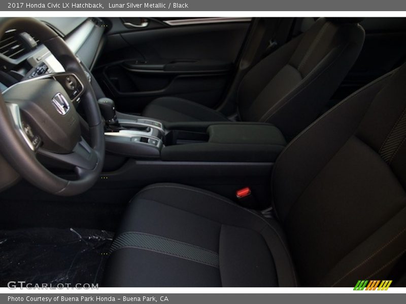 Lunar Silver Metallic / Black 2017 Honda Civic LX Hatchback