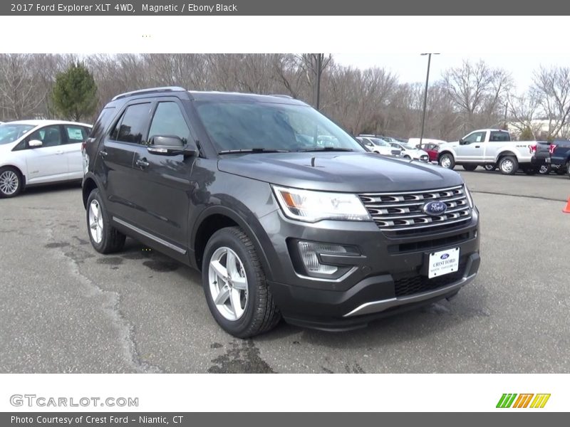 Magnetic / Ebony Black 2017 Ford Explorer XLT 4WD