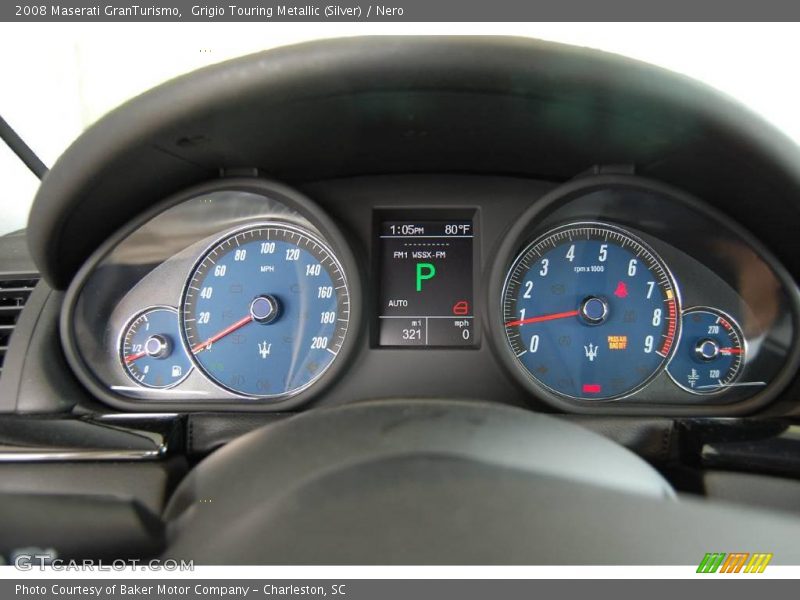 Grigio Touring Metallic (Silver) / Nero 2008 Maserati GranTurismo