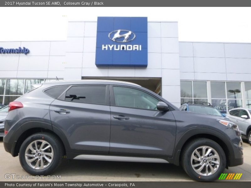 Coliseum Gray / Black 2017 Hyundai Tucson SE AWD