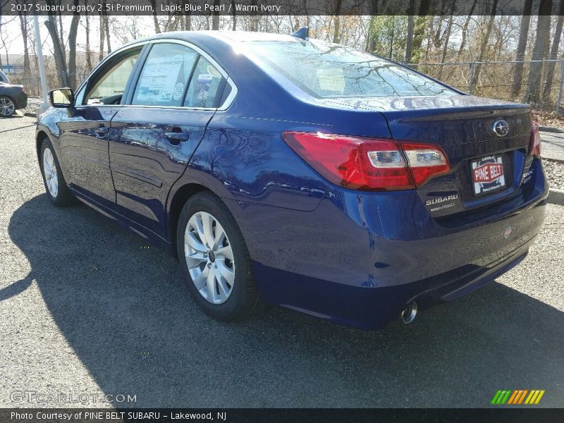 Lapis Blue Pearl / Warm Ivory 2017 Subaru Legacy 2.5i Premium