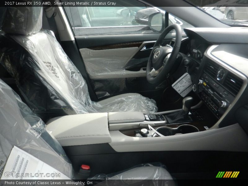 Silver Lining Metallic / Stratus Gray 2017 Lexus RX 350 AWD