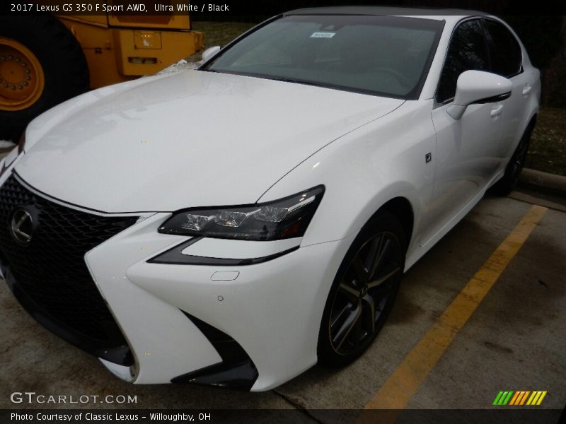 Ultra White / Black 2017 Lexus GS 350 F Sport AWD