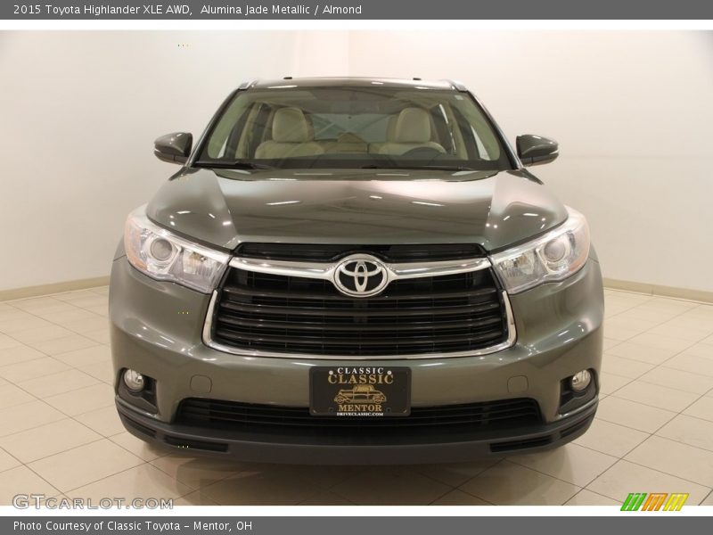 Alumina Jade Metallic / Almond 2015 Toyota Highlander XLE AWD