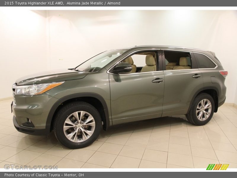 Alumina Jade Metallic / Almond 2015 Toyota Highlander XLE AWD